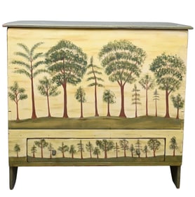 Custom Hand Painted Blanket Chest
