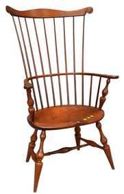 D.R. Dimes Fan Back Windsor Style Armchair