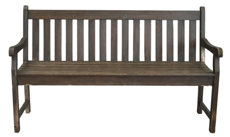 Teakwood Bench in Dark Brown Stain