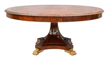 Large Empire Style Pedestal Dining Table