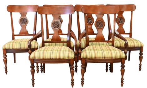 Set of Six Ethan Allen Dining Chairs