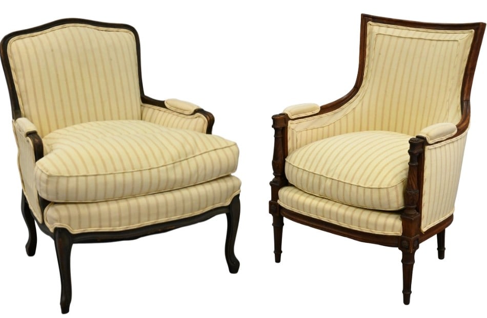 Two French Upholstered Armchairs (1 of 7)