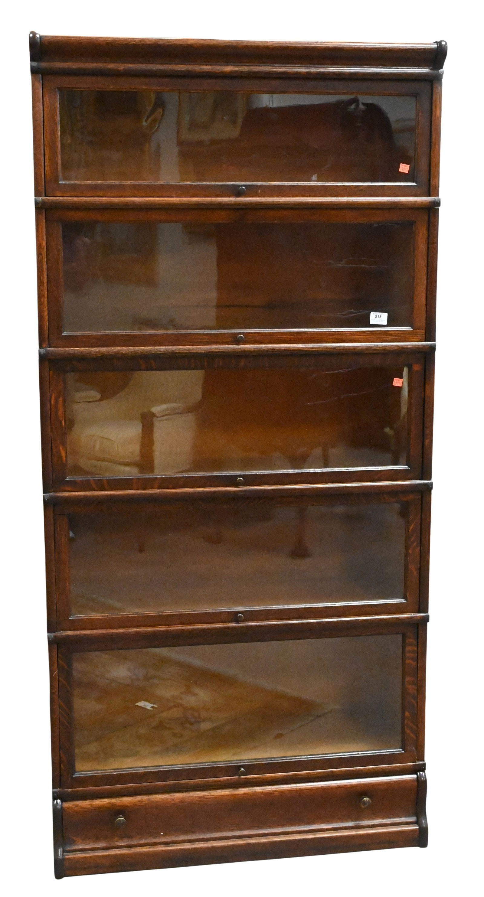Victorian Oak Barrister Oak Bookcase (1 of 4)