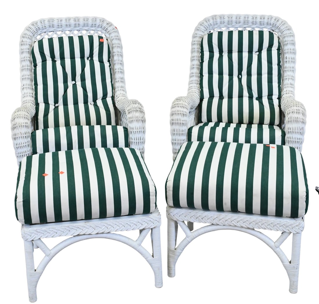 Four Piece Wicker Furniture Lot (1 of 5)