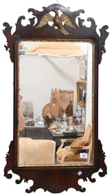 Mahogany Chippendale Style Mirror