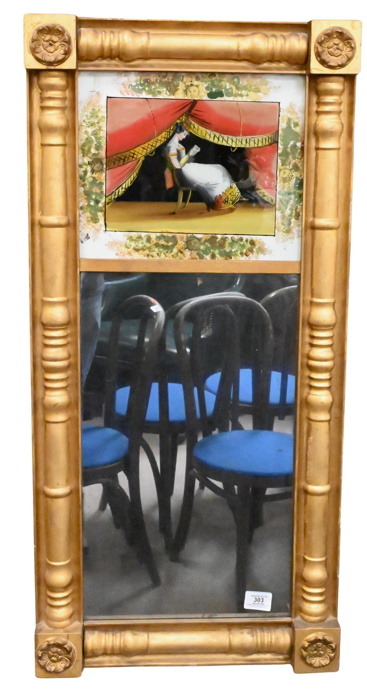 American Federal Reverse Glass Mirror (1 of 5)