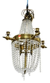 French Empire Style Crystal Chandelier