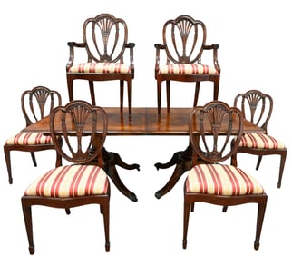 Seven Piece Mahogany Dining Set