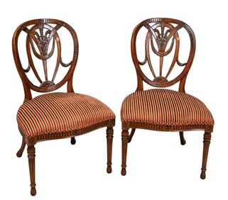 Pair of Ardley Hall Mahogany Side Chairs
