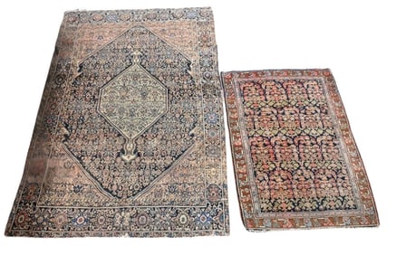 Two Oriental Throw Rugs