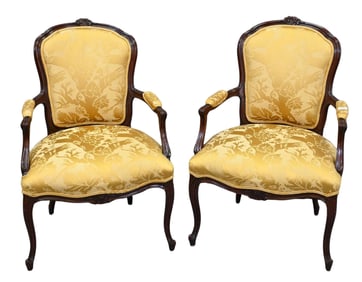Pair of French Bergere Chairs
