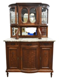 Victorian Marble Top Sideboard