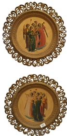 Pair of Grand Tour Icons after Fra Angelico (Italian c.1395-1455)
