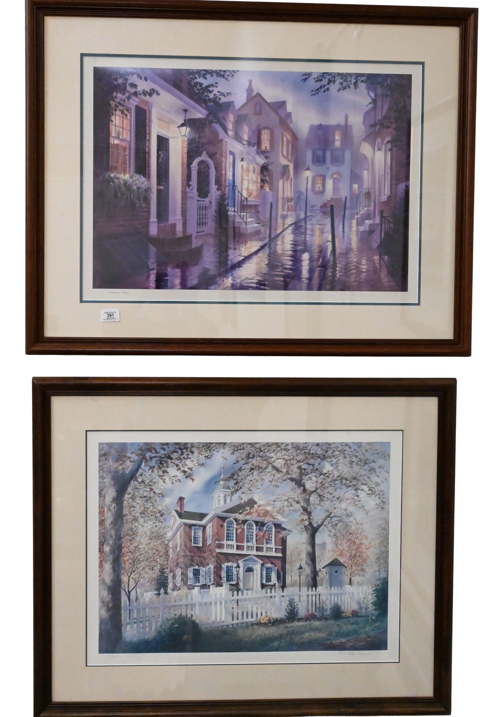 Nine Framed Pieces: Nine Framed Pieces Three: Benjamin West Clinedinst (American 1859-1931) "Projected Statue of Liberty for New York Harbor" "The Bartholdi Statue of Liberty-Beginning the Work of Removal" "New York-The