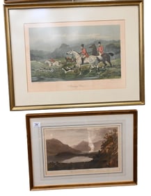 Five Framed Landscape Etchings