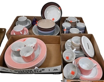 Three Box Lots of Fitz and Floyd and Block Germany Porcelain