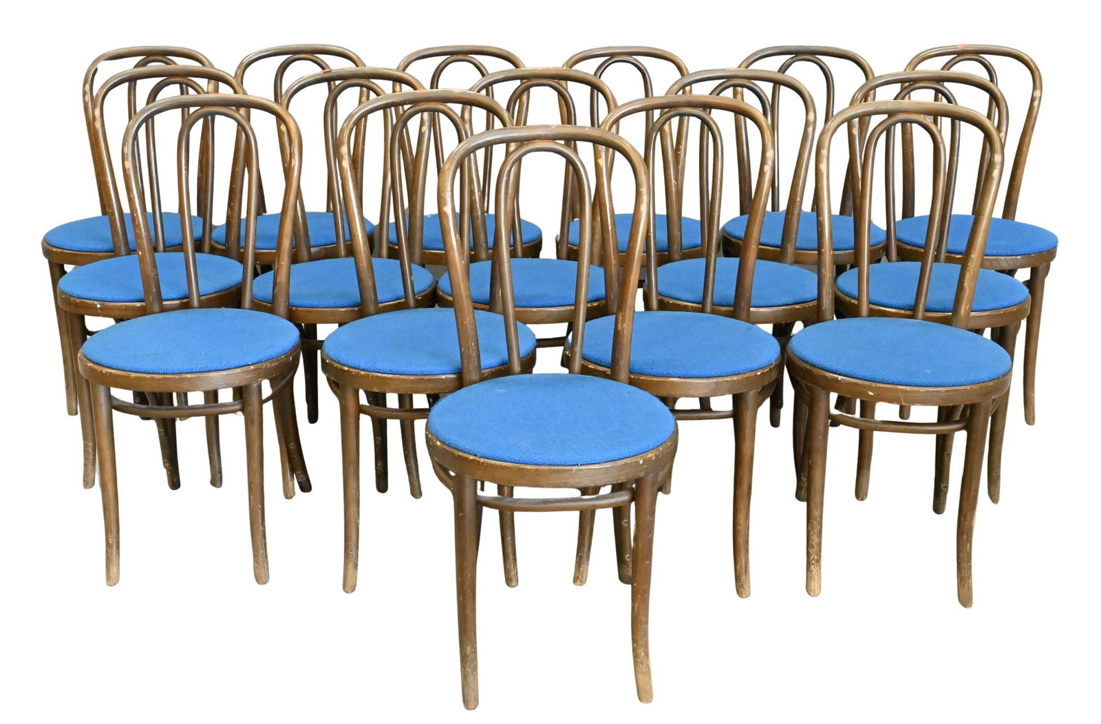 Set of 16 Thornet Craftsmen Side Chairs: Set of 16 Thornet Craftsmen Side Chairs