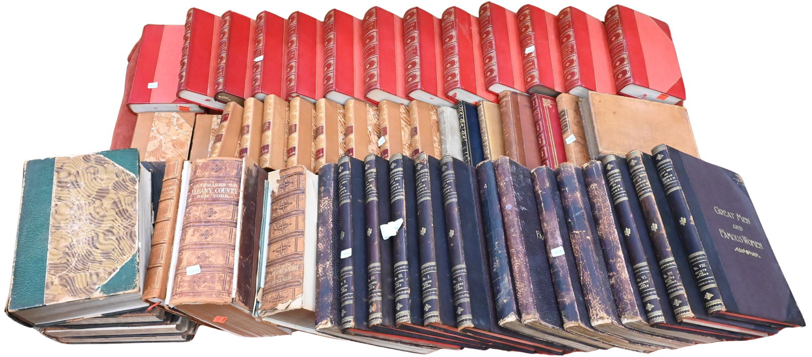 Approximately 50 Leather Bound Books (1 of 6)