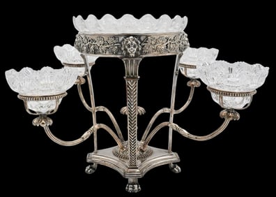 Mappin Brothers Victorian Sheffield Silver Plate Epergne
