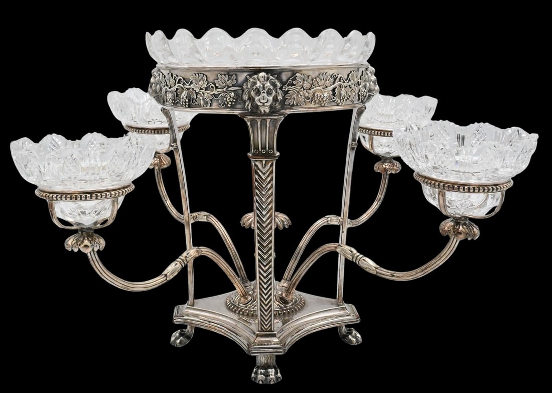 Mappin Brothers Victorian Sheffield Silver Plate Epergne (1 of 5)