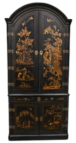 Continental Japanned Corner Cupboard