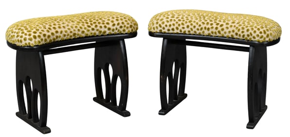 Pair of Japanese "Kyusoku" Arm Rests