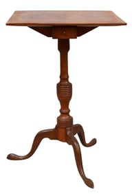 Chippendale Cherry Tilt-Top Candle Stand