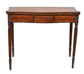 Federal Inlaid Mahogany Card Table