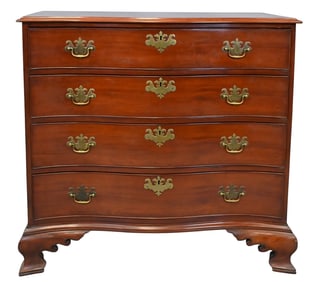 Chippendale Mahogany Reverse Serpentine Chest of Drawers