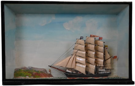 Primitive Shadow Box Model of the Clipper Ship “Glory