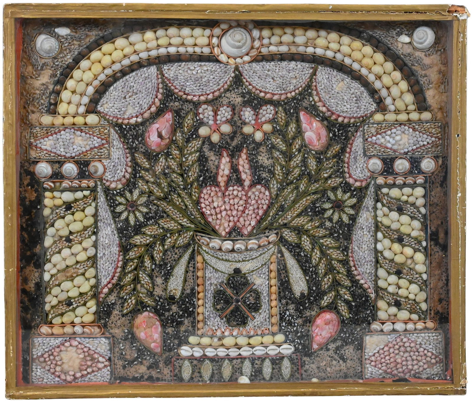 Victorian Sailor’s Shellwork Valentine (1 of 5)