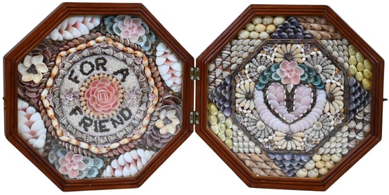 Decorative Sailor’s Shellwork Valentine