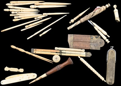Group of Scrimshaw Tools