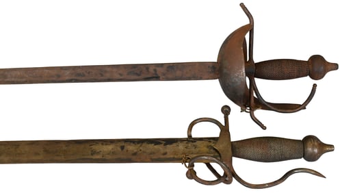Two Spanish Style Rapier Swords