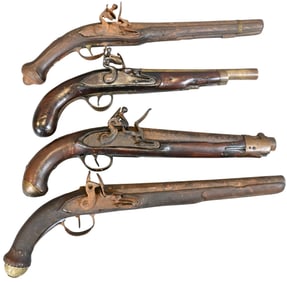 Group of Four Flintlock Pistols