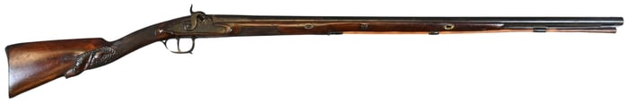 Percussion Long Gun with Carved Stock