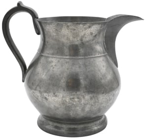 American Pewter Pitcher, Signed Boardman, New York