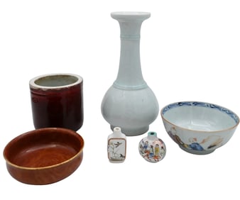 Group of Chinese Porcelain and Snuff Bottles
