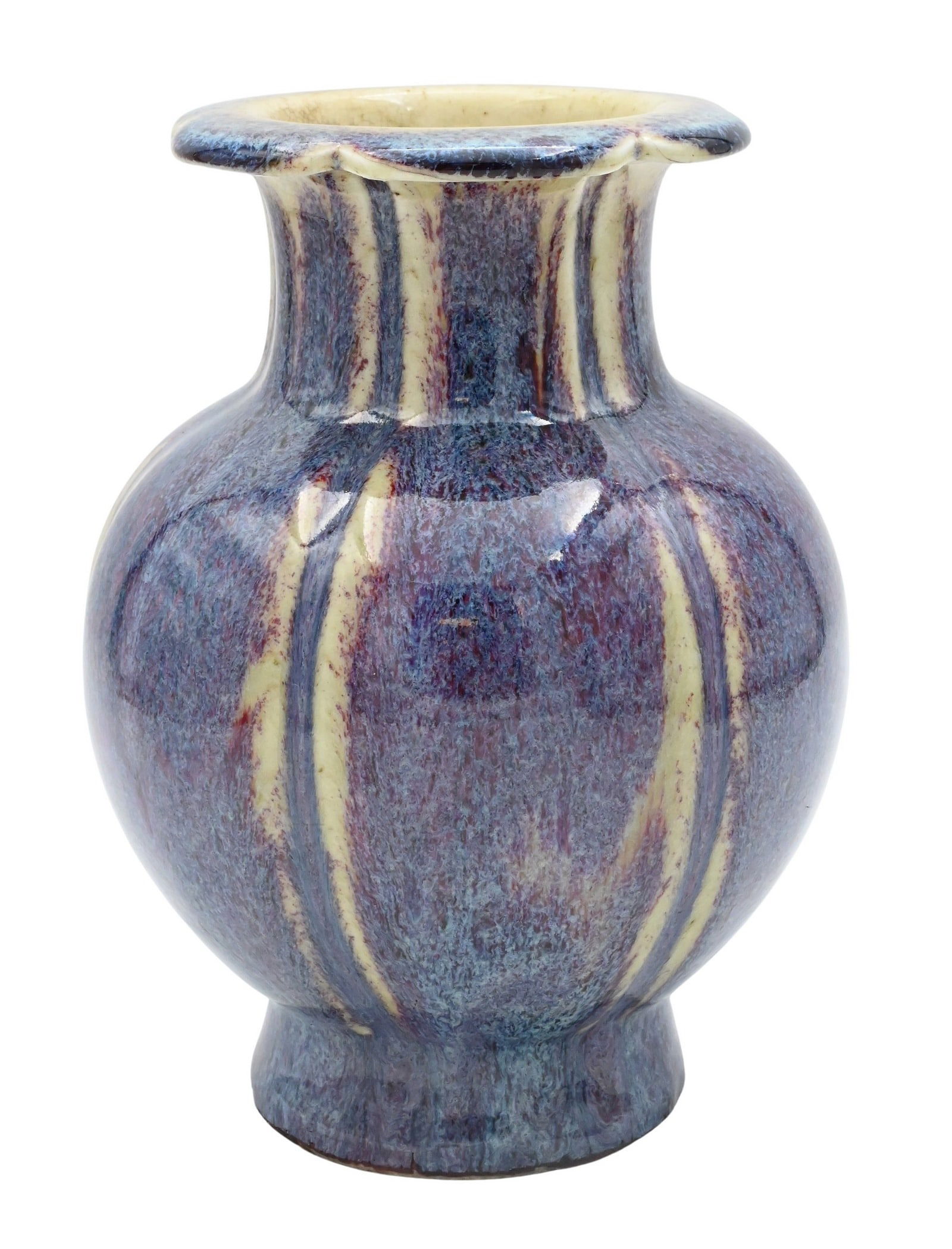 Chinese Flambé Glazed Porcelain Vase (1 of 4)