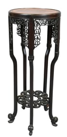Chinese Carved Hardwood Stand