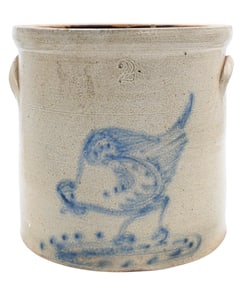 Decorated Stoneware Crock