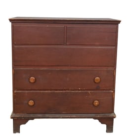 Painted Pine Lift-Top Blanket Chest