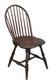 Bow-Back Windsor Side Chair, 18th Century, Probably Connecticut