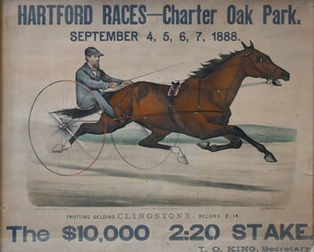 Currier and Ives "Hartford Races in Charter Oak Park"