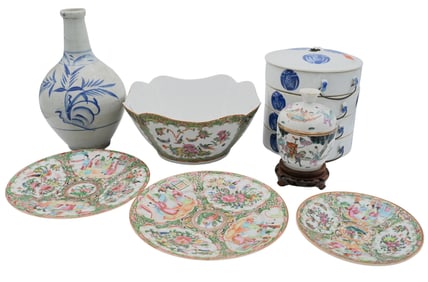 Seven Piece Group of Chinese and Export Porcelain