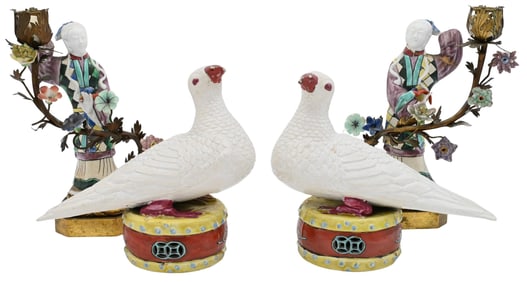 Two Pairs of Chinese Porcelain Articles