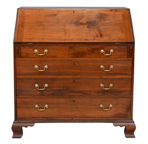 Chippendale Walnut Slant-Front Desk