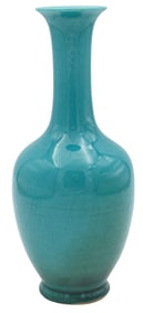 Chinese Turquoise-Glazed Porcelain Vase