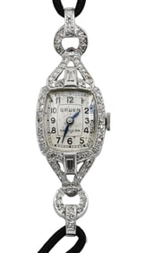 Gruen Platinum Wristwatch