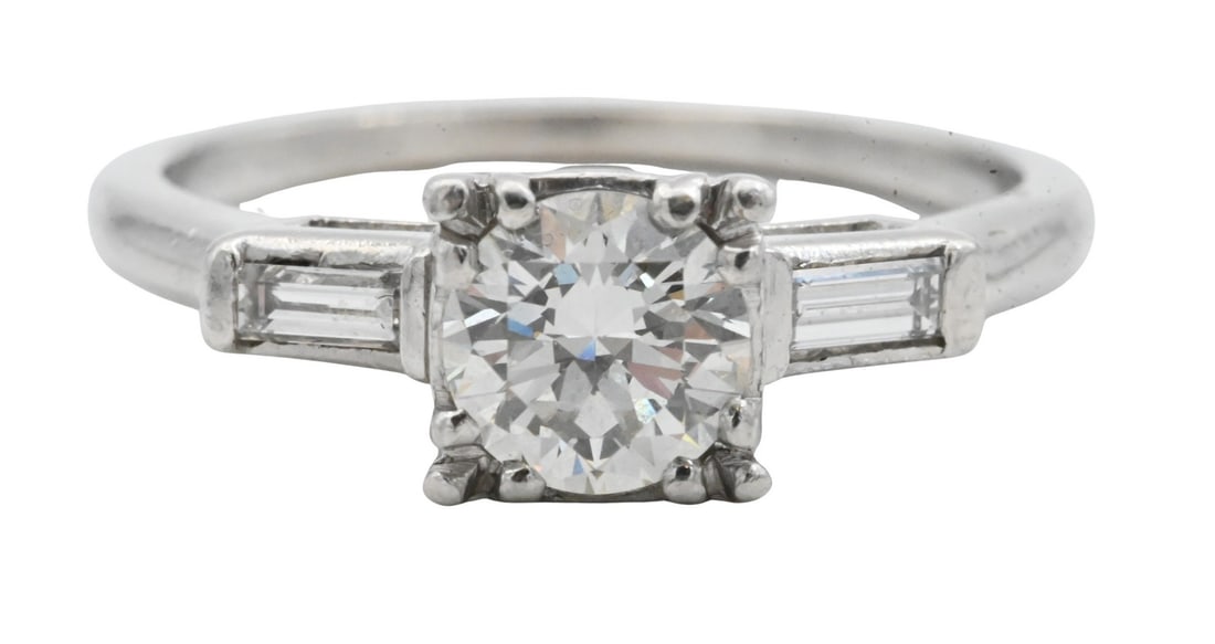 Platinum and Diamond Engagement Ring (1 of 3)